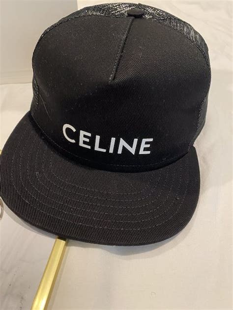 celine brown hat|celine trucker hat.